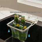 Sink Filter Rack Ultra-Fine Mesh Foldable Rust-Resistant Frame