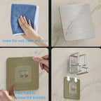 Sink Hook Adhesive Mount Stainless Steel & Rust-Resistant