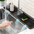 Sink Mat Cut-To-Fit Food-Grade Silicone Quick-Drain