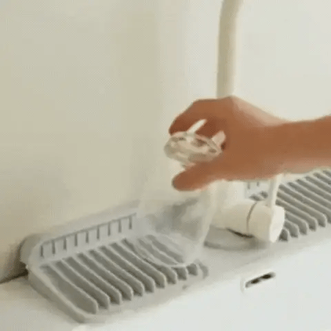 Sink Mat Cut-To-Fit Food-Grade Silicone Quick-Drain
