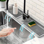 Sink Mat Cut-To-Fit Food-Grade Silicone Quick-Drain