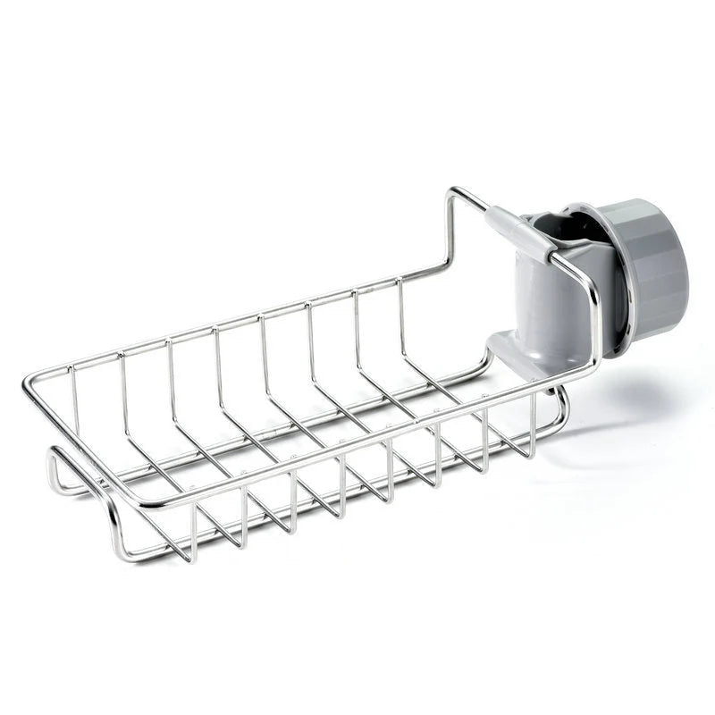 Sink Organizer Clip-On Adjustable Rust-Resistant Stainless Steel