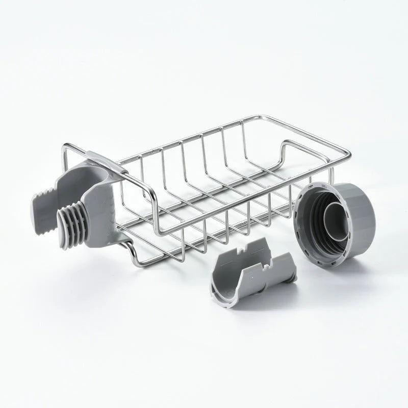 Sink Organizer Clip-On Adjustable Rust-Resistant Stainless Steel