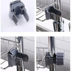 Sink Organizer Clip-On Adjustable Rust-Resistant Stainless Steel