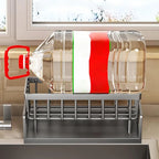 Sink Organizer Stainless Steel Automatic Drainage Non-Slip Base