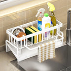Sink Organizer Stainless Steel Automatic Drainage Non-Slip Base