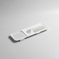 Sink Splash Mat Silicone Quick-Drain Groove