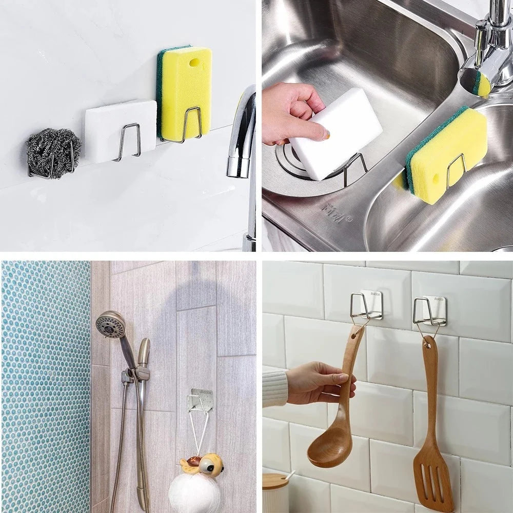 Sink Sponge Rack 304 Stainless Steel & Drainage Holes
