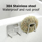 Sink Sponge Rack 304 Stainless Steel & Drainage Holes