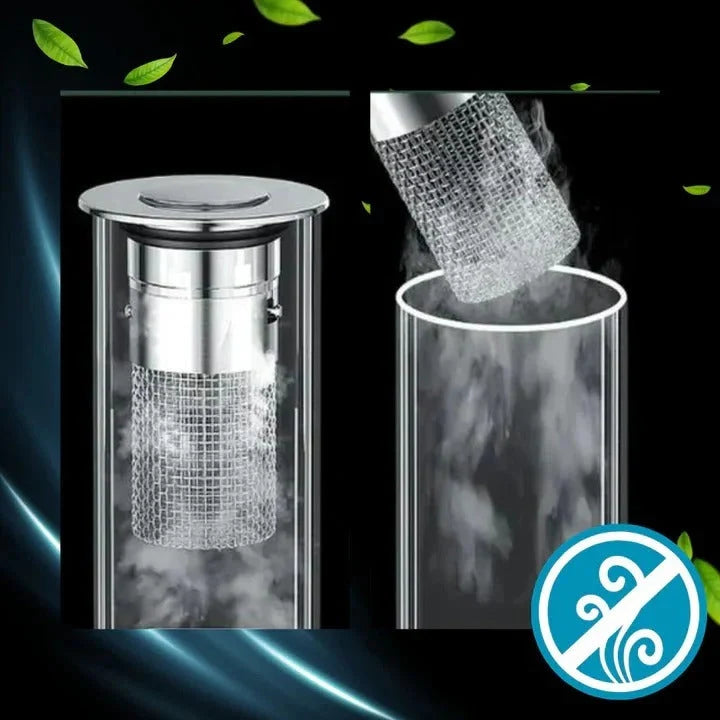 Sink Stopper One-Press Odor-Blocking Dual-Layer Silicone & Strainer