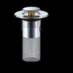 Sink Stopper One-Touch Pop-Up Dual-Layer Seal & Removable Strainer