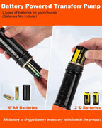 Siphon Pump Battery-Powered One-Hand Operation