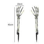 Skeleton Decoration Light-Up Red Eyes Durable Plastic