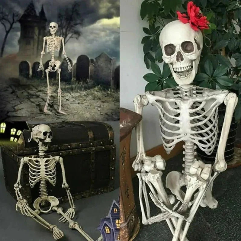 Skeleton Decoration Poseable Hinged Joints ABS Plastic 16 Inch