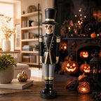Skeleton Figurine Polyresin Military-Style