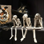 Skeleton Figurine Trio Playful Seasonal Mantel Accent