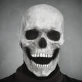 Skeleton Mask Full Head Moving Jaw Breathable