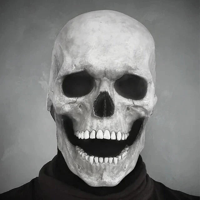 Skeleton Mask Full Head Moving Jaw Breathable