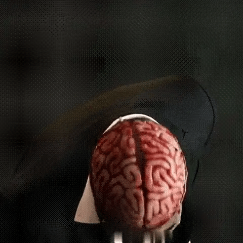 Skeleton Mask Latex Exposed Skull & Brain Design