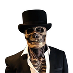 Skeleton Mask Realistic Movable Jaw Stretchable Latex
