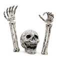 Skeleton Stakes Realistic Weathered Bone Tool-Free Set of 3