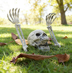 Skeleton Stakes Realistic Weathered Bone Tool-Free Set of 3