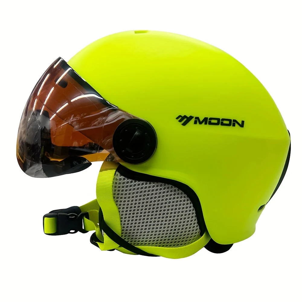 Ski Helmet PCEPS Shock-Absorbing Removable Visor