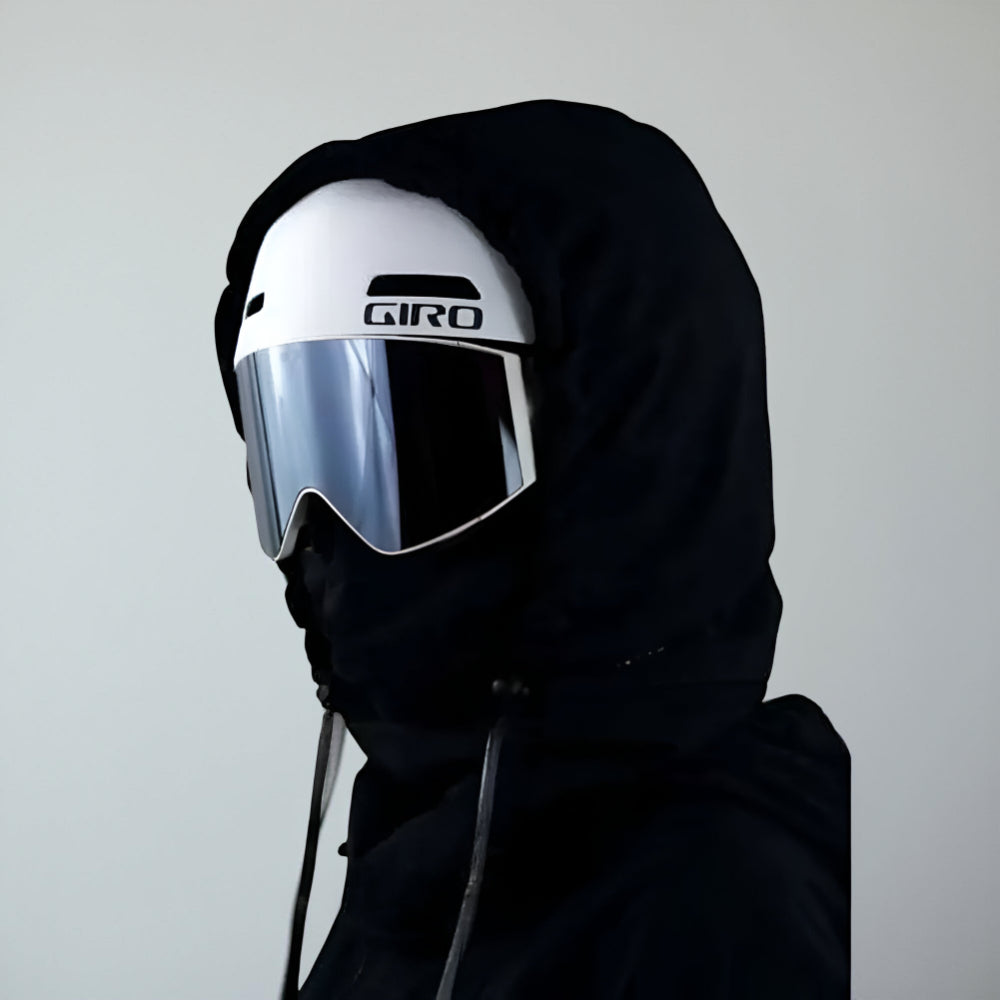 Ski Mask Hood Helmet-Compatible Adjustable Drawstring