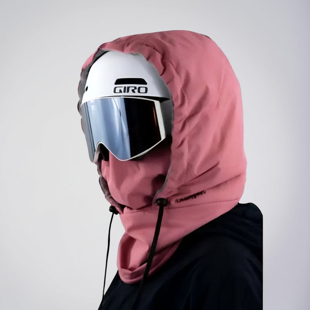 Ski Mask Hood Helmet-Compatible Adjustable Drawstring
