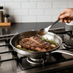 Skillet Uncoated 3-Ply Stainless Steel 12 Inch