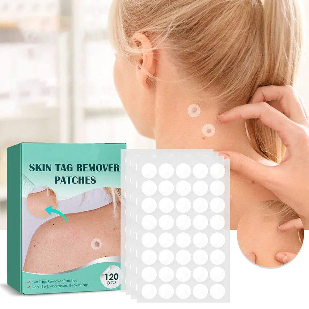 Skin Tag & Wart Patches Hydrocolloid Hypoallergenic 120 Pieces
