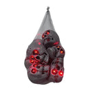 Skull Decoration Red LED Mesh Bag Lightweight & Reusable