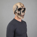 Skull Mask Articulated Jaw Aged Bone Finish