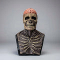 Skull Mask Full-Head Latex Exposed Brain & Chest Plate