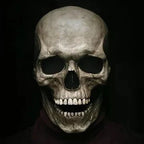 Skull Mask Full-Head Movable Jaw Hand-Painted