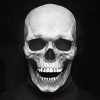 Skull Mask Full-Head Movable Jaw Hand-Painted