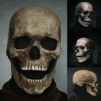 Skull Mask Full-Head Movable Jaw Hand-Painted