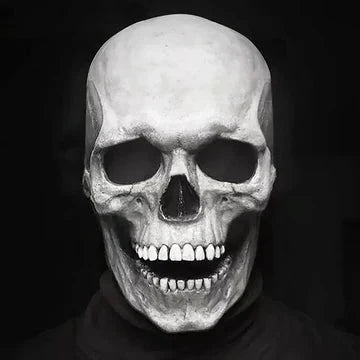 Skull Mask Full-Head Movable Jaw Hand-Painted