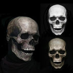 Skull Mask Full Head Movable Jaw Soft Latex