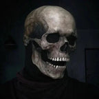 Skull Mask Full Head Movable Jaw Soft Latex