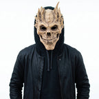 Skull Mask Full Head Weathered Bone Latex