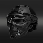 Skull Mask Integrated Goggles Ventilated Mesh Adjustable Straps