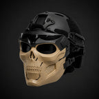 Skull Mask Integrated Goggles Ventilated Mesh Adjustable Straps