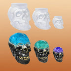 Skull Mold Set Detailed Flexible Silicone Set of 3