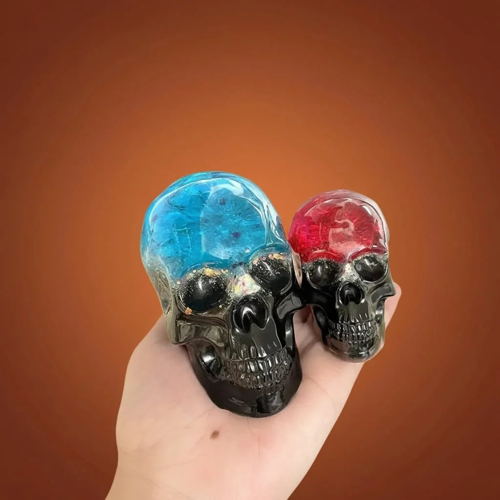 Skull Mold Set Detailed Flexible Silicone Set of 3