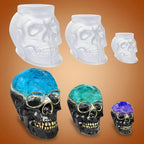 Skull Mold Set Detailed Flexible Silicone Set of 3