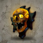 Skull Nightlight Resin Warm LED Sound Module