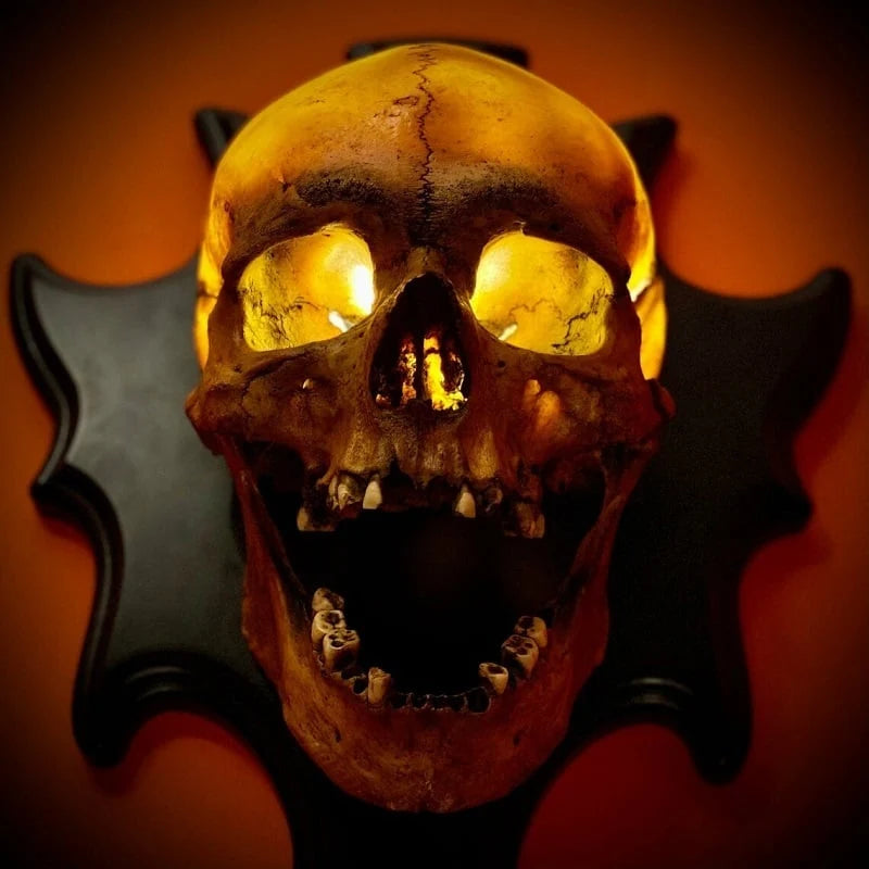Skull Nightlight Resin Warm LED Sound Module