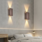 Sleek Metal Up-And-Down Warm LED Wall Sconce