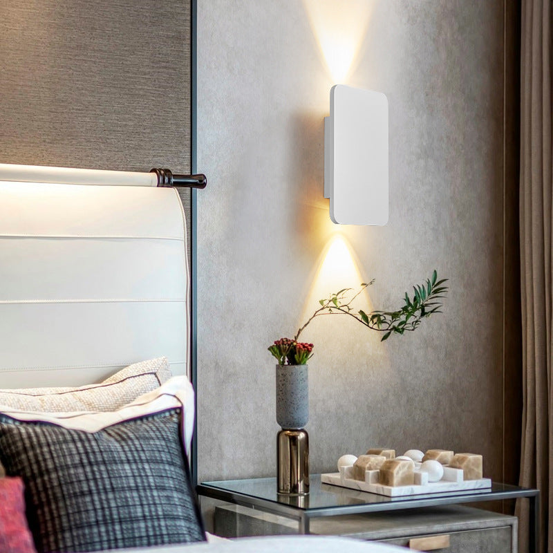 Sleek Metal Up-And-Down Warm LED Wall Sconce